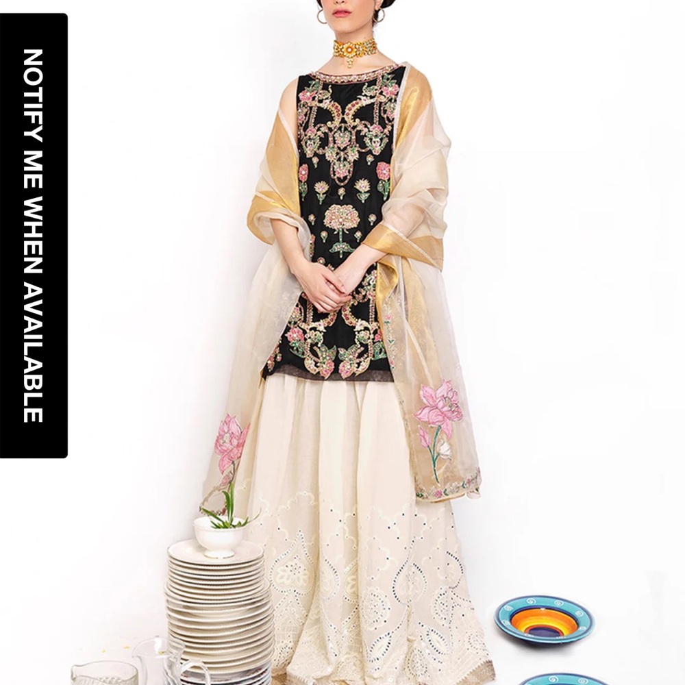 Semi-formal outfit. Ali Xeeshan. Pakistani designer